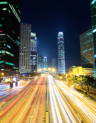 Image showing traffic in urban at night