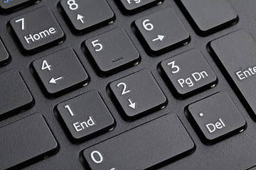 Image showing number keyboard of computer