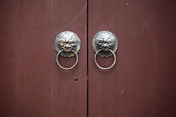 Image showing lion door lock