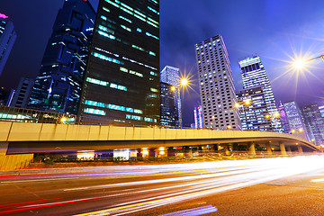 Image showing traffic in urban at night