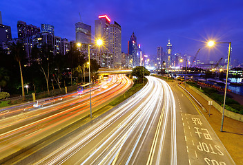 Image showing traffic in urban at night