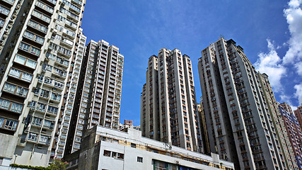 Image showing apartment block in Hong Kong