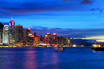 Image showing Hong Kong at night