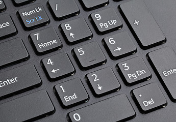 Image showing number keyboard of computer