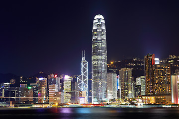 Image showing Hong Kong skyline at night