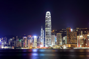 Image showing Hong Kong cityscape at night 