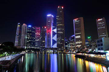 Image showing Singapore at night