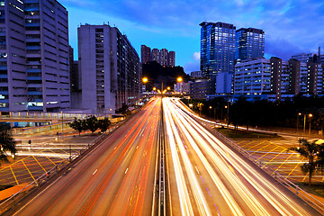 Image showing traffic in urban at night