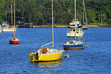 Image showing yacht in bay