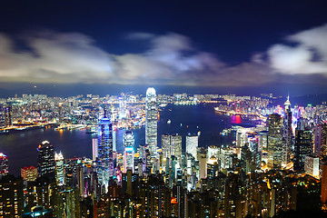 Image showing Hong Kong at night