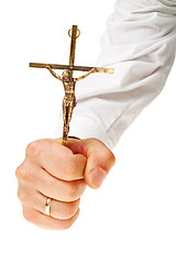 Image showing Gold crucifix