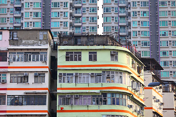 Image showing Hong Kong old and new building