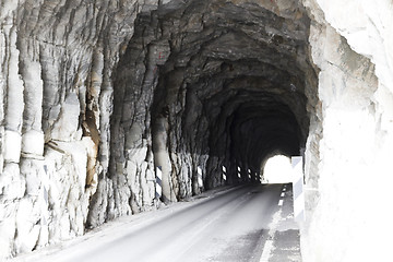 Image showing tunnel for cars in norway, europe