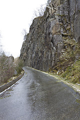 Image showing run-down road in rural landscape