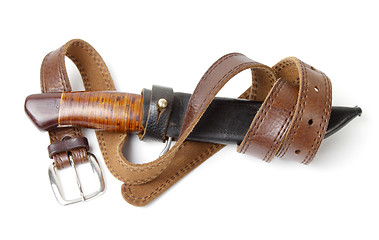Image showing  Hunting knife with strap