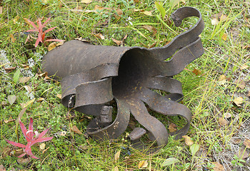 Image showing Old mortar bomb