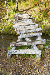 Image showing Bridge through a stream