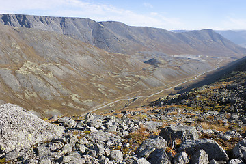 Image showing Road to the gorge