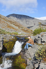 Image showing Guy in the mountains