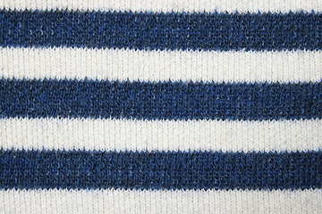 Image showing Striped knitted fabric