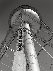 Image showing Water Tower B/W