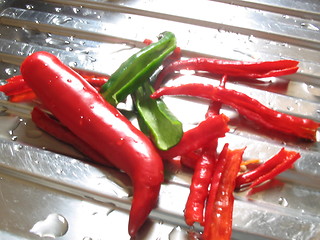 Image showing sliced red chillies