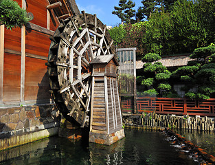 Image showing wooden waterwheel