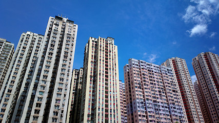 Image showing public apartment block in Hong Kong