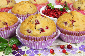 Image showing Homemade muffins