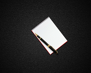 Image showing blank opened notebook