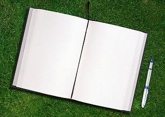 Image showing blank opened book