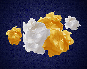 Image showing Crumpled papers