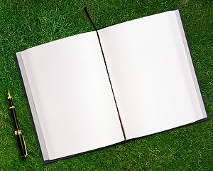 Image showing blank opened book