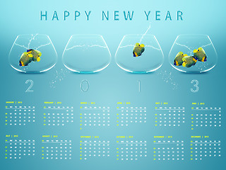 Image showing New year 2013 Calendar