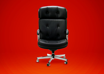 Image showing Black armchair