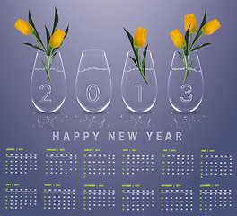 Image showing New year 2013 Calendar