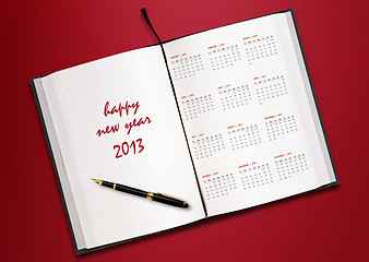 Image showing New year 2013 Calendar