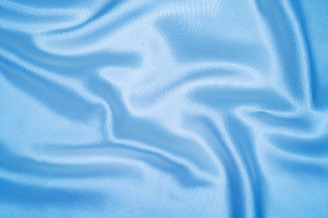 Image showing Blue silk