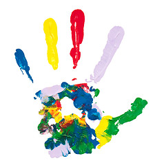 Image showing Colorful hand