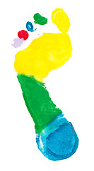 Image showing Colorful foot