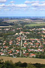 Image showing Aerial view of city