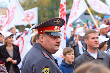 Image showing police on town street