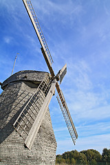 Image showing aging stairway on celestial background