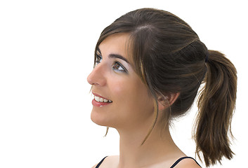 Image showing Smiling profile