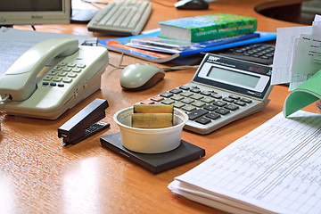 Image showing office table