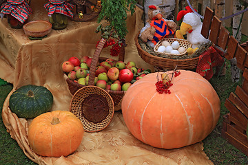 Image showing vegetable set on rural market