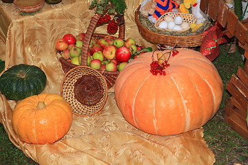 Image showing vegetable set on rural market