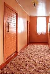 Image showing light corridor in rural wooden house