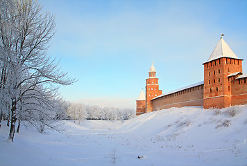 Image showing aging fortress on low hill