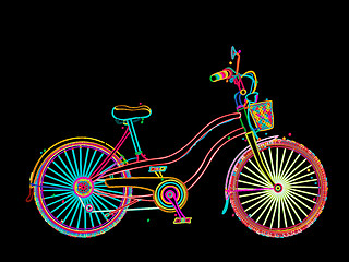 Image showing Artistic  bicycle